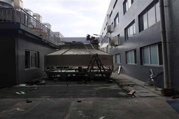 简阳GL-200T冷却塔，100T旧塔维修现场028jnwcom20191106
