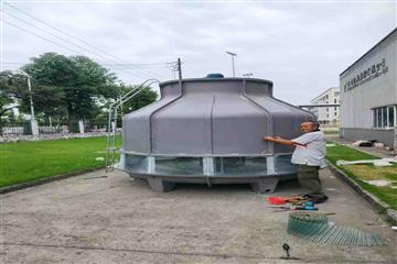成都邛崃冷却塔工程案例现场-业主单位：成都欧康医药