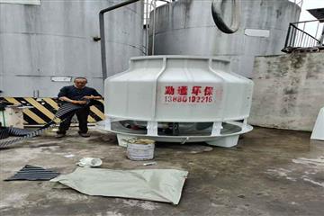 直击广汉福旺油脂冷却塔安装现场！