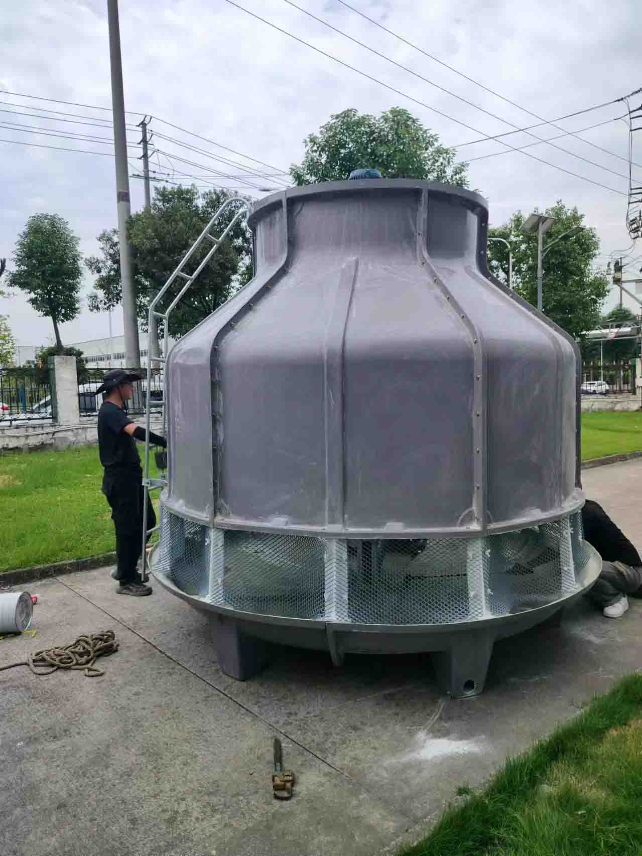 邛崃冷却塔/成都邛崃冷却塔工程案例现场-业主单位：成都欧康医药