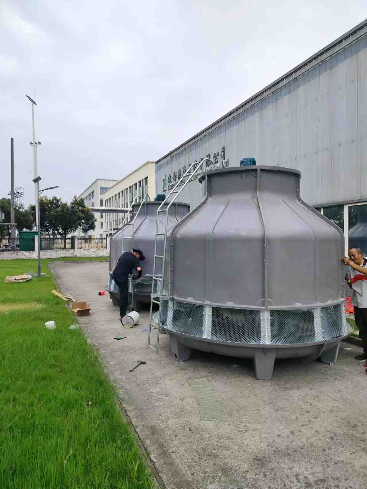 邛崃冷却塔/成都邛崃冷却塔工程案例现场-业主单位：成都欧康医药