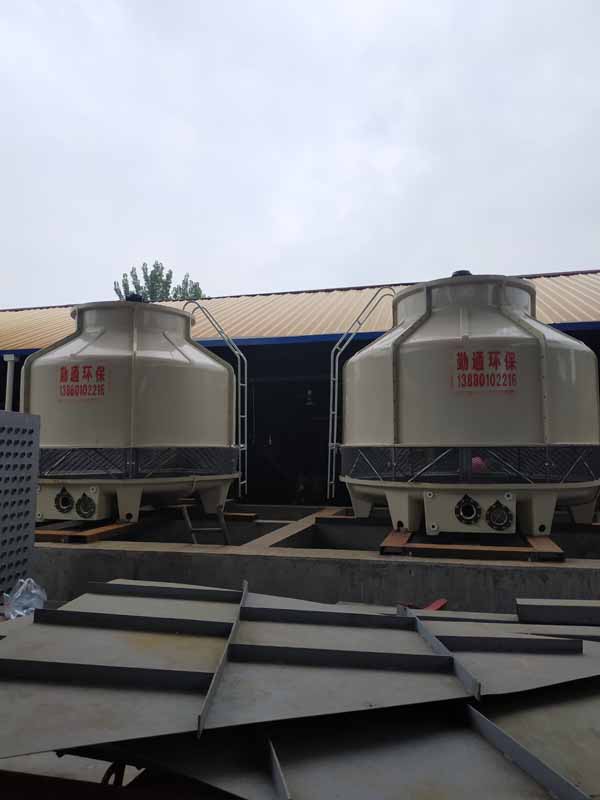 重庆荣昌大通阀门厂GL-100T冷却塔安装现场