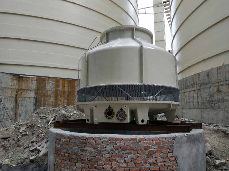四川石棉GL-125T冷却塔安装现场使用单位四川玉塑新材料科技有限公司