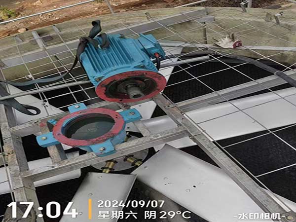 冷却塔减速机更换全流程